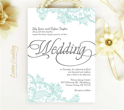 mint green wedding invitations|Green Wedding Invitations .